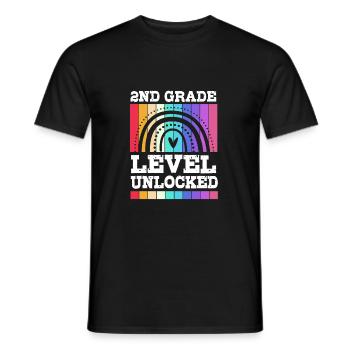 2. Klasse - Männer T-Shirt - Schwarz - Vorne - AI Model Male 178 light (178cm)