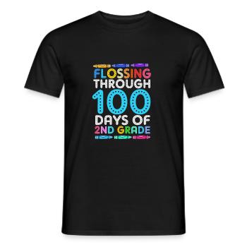 2. Klasse - Männer T-Shirt - Schwarz - Vorne - AI Model Male 178 light (178cm)