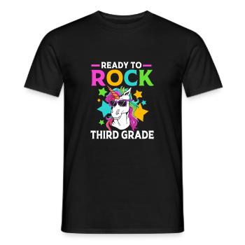 3rd Grade - Men's T-Shirt - black - Front - AI Model Male 178 light (178cm)
