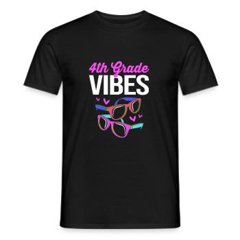 4e année - T-shirt homme - noir - Devant - AI Model Male 178 light (178cm)