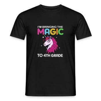 4e année - T-shirt homme - noir - Devant - AI Model Male 178 light (178cm)