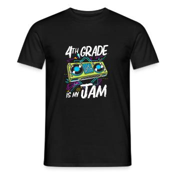 4e année - T-shirt homme - noir - Devant - AI Model Male 178 light (178cm)