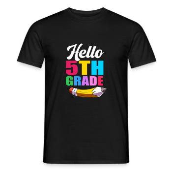 5. Klasse - Männer T-Shirt - Schwarz - Vorne - AI Model Male 178 light (178cm)