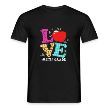5. Klasse - Männer T-Shirt - Schwarz - Vorne - AI Model Male 178 light (178cm)