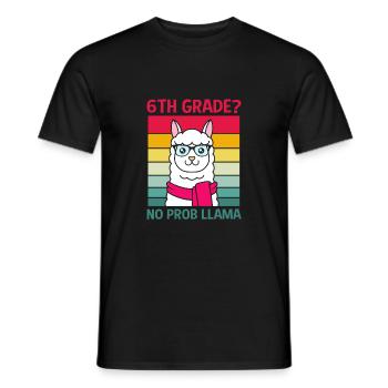6. Klasse - Männer T-Shirt - Schwarz - Vorne - AI Model Male 178 light (178cm)