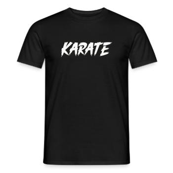 Karate - Männer T-Shirt - Schwarz - Vorne - AI Model Male 178 light (178cm)