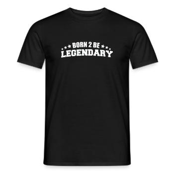 Né 2 être légendaire - T-shirt homme - noir - Devant - AI Model Male 178 light (178cm)