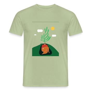 Menschlicher Baum - Männer T-Shirt - Sage - Vorne - AI Model Male 178 light (178cm)