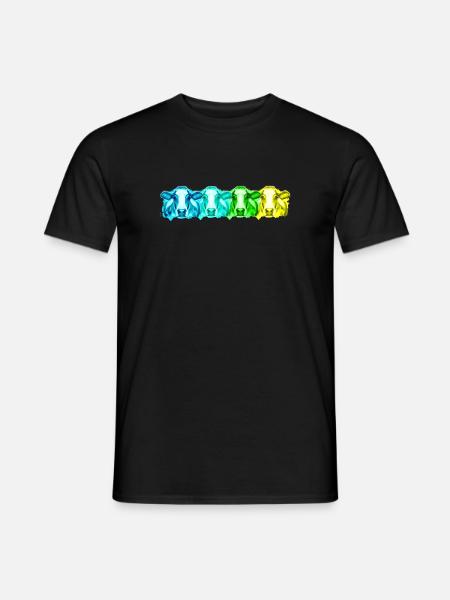 Kuh Kühe - Männer T-Shirt - Schwarz
