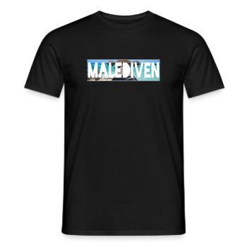 malediven - Männer T-Shirt - Schwarz - Vorne - AI Model Male 178 light (178cm)
