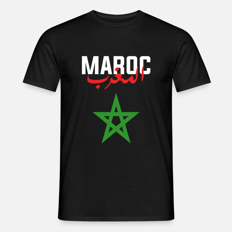 Marokko - Männer T-Shirt - Schwarz