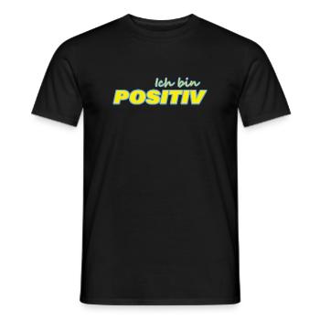 POSITIV - Männer T-Shirt - Schwarz - Vorne - AI Model Male 178 light (178cm)