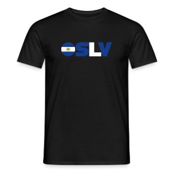 El Salvador - Men's T-Shirt - black - Front - AI Model Male 178 light (178cm)