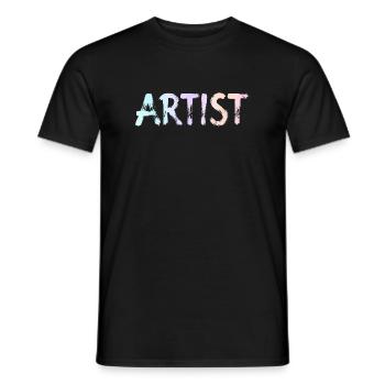 Artist - Men's T-Shirt - black - Front - AI Model Male 178 light (178cm)