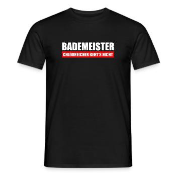 Bademeister chlorreicher geht's nicht - Männer T-Shirt - Schwarz - Vorne - AI Model Male 178 light (178cm)
