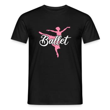 Danseur Danse Ballerine Ballerine Ballet - T-shirt homme - noir - Devant - AI Model Male 178 light (178cm)