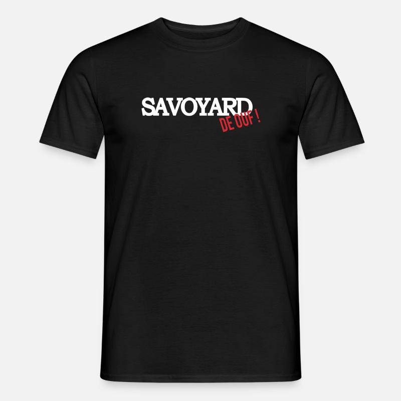 Savoyard de ouf (blanc) - T-shirt homme - noir