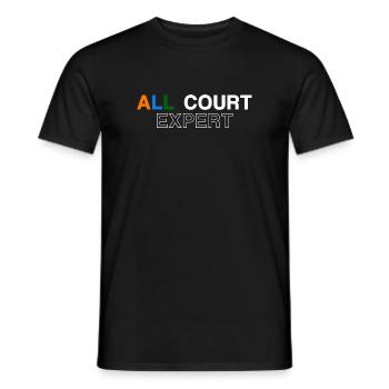 Maillot de tennis All Court Terre battue Gazon Hard Court - T-shirt homme - noir - Devant - AI Model Male 178 light (178cm)