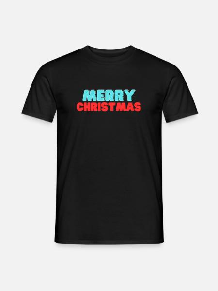 MerryChristmas - Männer T-Shirt - Schwarz