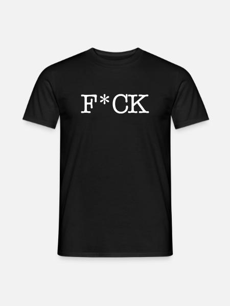 F_CK_White - Men's T-Shirt - black