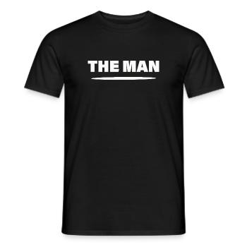 THE MAN - Männer T-Shirt - Schwarz - Vorne - AI Model Male 178 light (178cm)