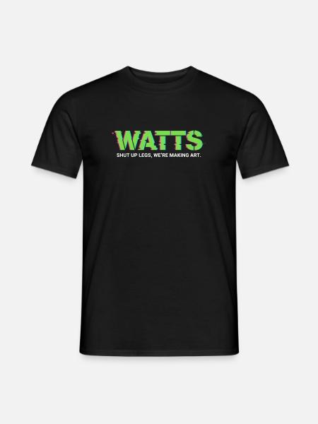 WATTS Neon Pop Art Tee - Men's T-Shirt - black