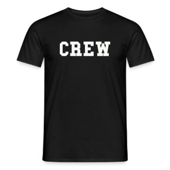 équipage - T-shirt homme - noir - Devant - AI Model Male 178 light (178cm)