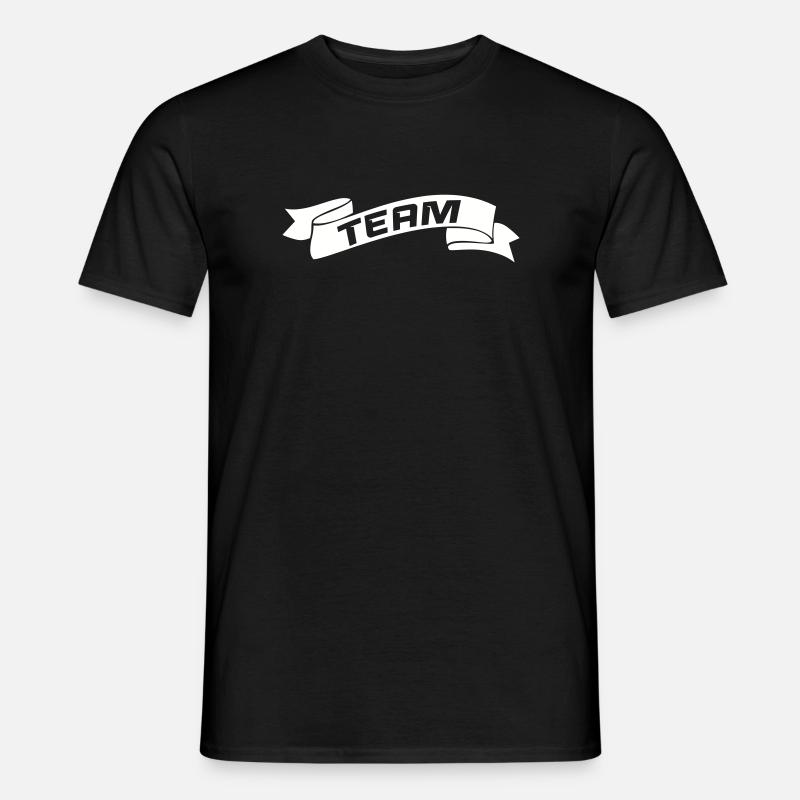 team- - Männer T-Shirt - Schwarz