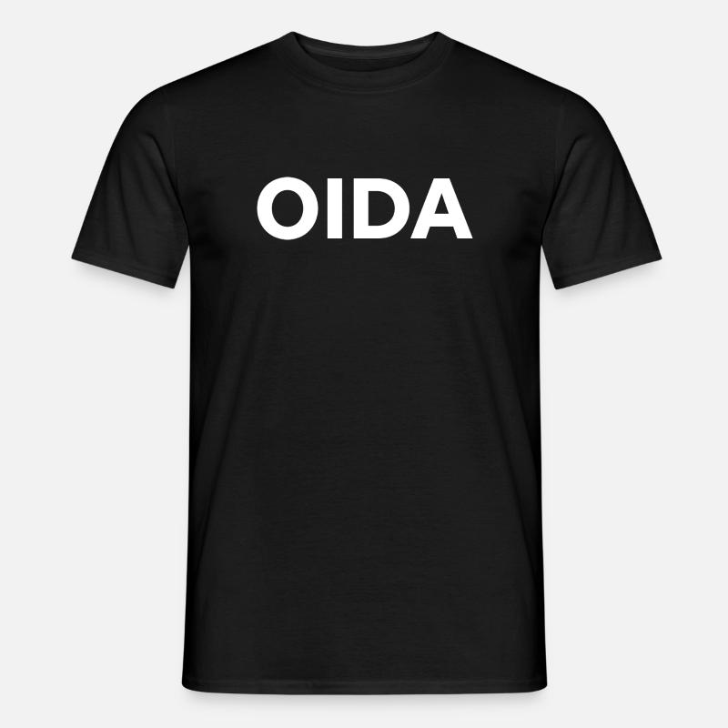 Oida - Männer T-Shirt - Schwarz