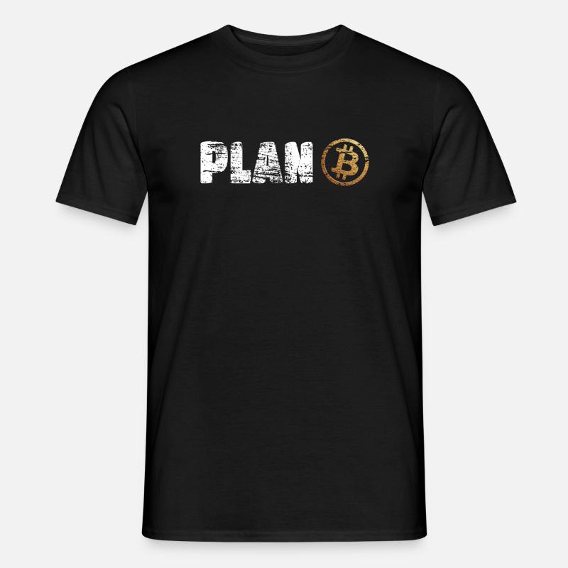 Plan Bitcoin Plan B - Men's T-Shirt - black