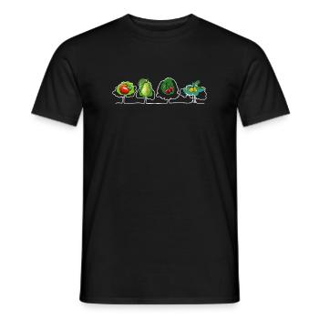 Fruits et fruits - T-shirt homme - noir - Devant - AI Model Male 178 light (178cm)