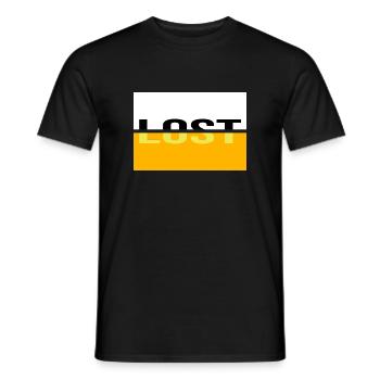 lost kein plan digga verpeilt und jung - Männer T-Shirt - Schwarz - Vorne - AI Model Male 178 light (178cm)