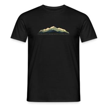 Mountain Passion 2 - Men's T-Shirt - black - Front - AI Model Male 178 light (178cm)