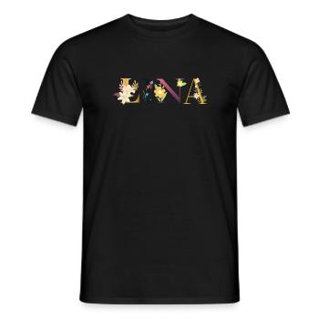 Lina - Männer T-Shirt - Schwarz - Vorne - AI Model Male 178 light (178cm)