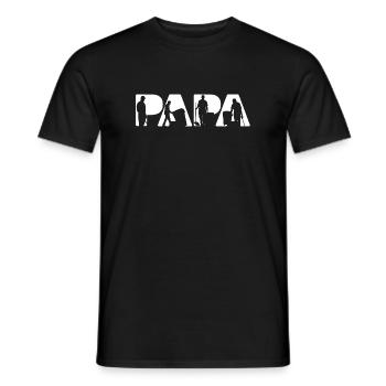 Collectionneur de recyclables Papa Fier Collectionneur Papa - T-shirt homme - noir - Devant - AI Model Male 178 light (178cm)