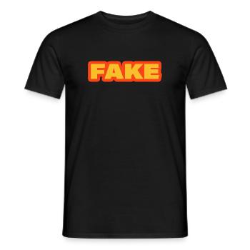 Faux - T-shirt homme - noir - Devant - AI Model Male 178 light (178cm)