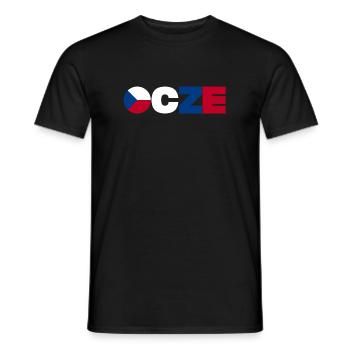 Czech Republic - Men's T-Shirt - black - Front - AI Model Male 178 light (178cm)
