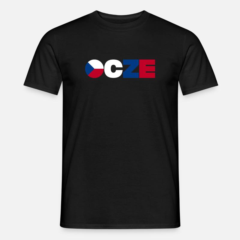 Tschechische Republik - Männer T-Shirt - Schwarz