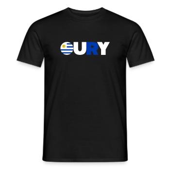 Uruguay - Männer T-Shirt - Schwarz - Vorne - AI Model Male 178 light (178cm)