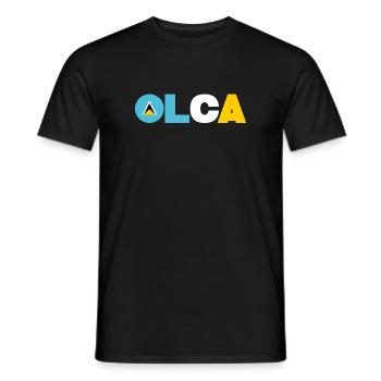 Saint Lucia - Men's T-Shirt - black - Front - AI Model Male 178 light (178cm)