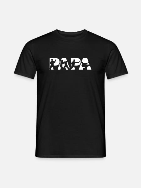 Judo Papa Martial Arts Master Silhouette - Men's T-Shirt - black