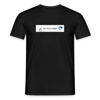 I'm not a robot - Men's T-Shirt - black - Front - AI Model Male 178 light (178cm)