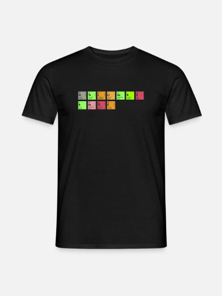 shirt_intelligenzbestie_pixel - Männer T-Shirt - Schwarz