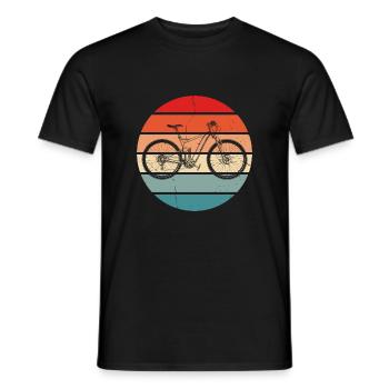 Fahrrad Retro Radfahrer - Männer T-Shirt - Schwarz - Vorne - AI Model Male 178 light (178cm)