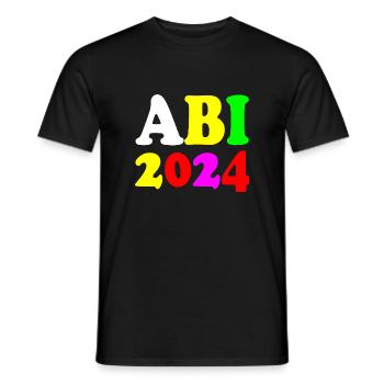 Abi 2024 - Männer T-Shirt - Schwarz - Vorne - AI Model Male 178 light (178cm)