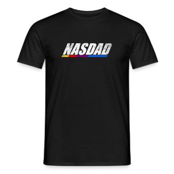 Vape Genre Retro Logo Design Nasdad - Men's T-Shirt - black - Front - AI Model Male 178 light (178cm)
