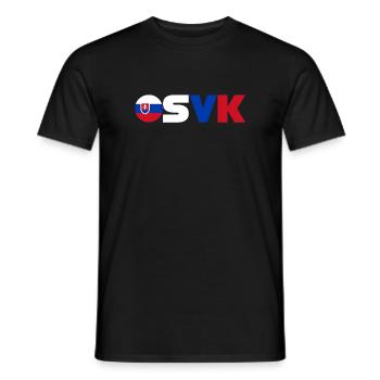 Slowakei - Männer T-Shirt - Schwarz - Vorne - AI Model Male 178 light (178cm)