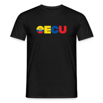 Équateur - T-shirt homme - noir - Devant - AI Model Male 178 light (178cm)