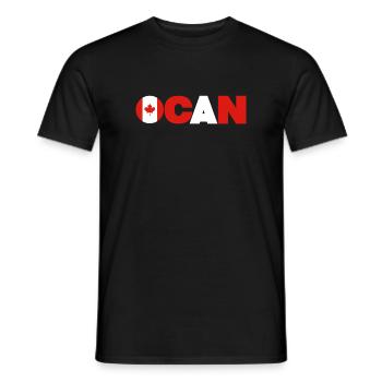 Canada - Men's T-Shirt - black - Front - AI Model Male 178 light (178cm)