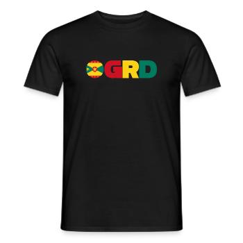 Grenade - T-shirt homme - noir - Devant - AI Model Male 178 light (178cm)
